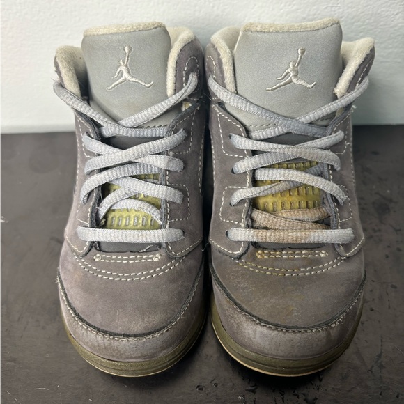 Nike Air Jordan 5 Retro TD Wolf Grey/ Light Graphite Toddler Shoes Size 7C Rare - Picture 8 of 13